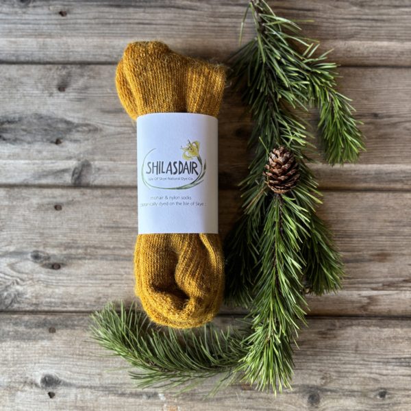 Isle of Skye Natural Dye Company - Botanically Dyed Mohair cushioned sole socks - Image 3