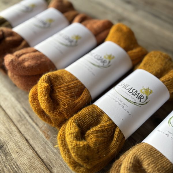 Isle of Skye Natural Dye Company - Botanically Dyed Mohair cushioned sole socks - Image 9